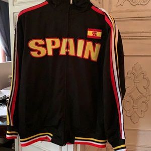 Spain track jacket, flag detail, arm details